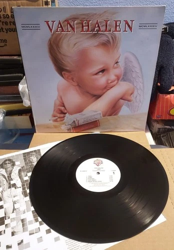 VAN HALEN - 1984 LP - WARNER BROS. RECORDS 1-23985 RARE UPSIDE DOWN BACK COVER