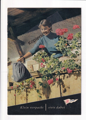 Werbeheft Klepper Kleidung Rosenheim 1953 Wetterschutz Boot und Zelt mit Fotos