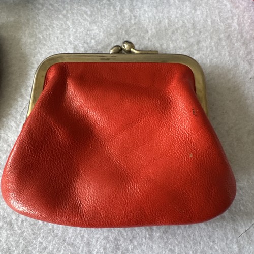 Lot of 4 Vintage Coin Purse  Cig Case. KISS Lock Clasps Leather Plaid, $15.3 - Photo 2