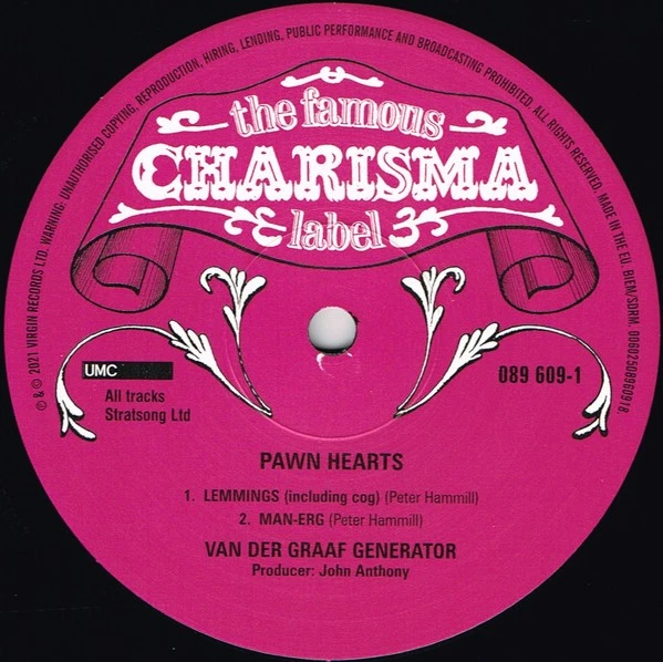 Van Der Graaf Generator Pawn Hearts LP, Album, RE, RM, Pin 2022 Prog Rock (M / M - Image 4 of 4