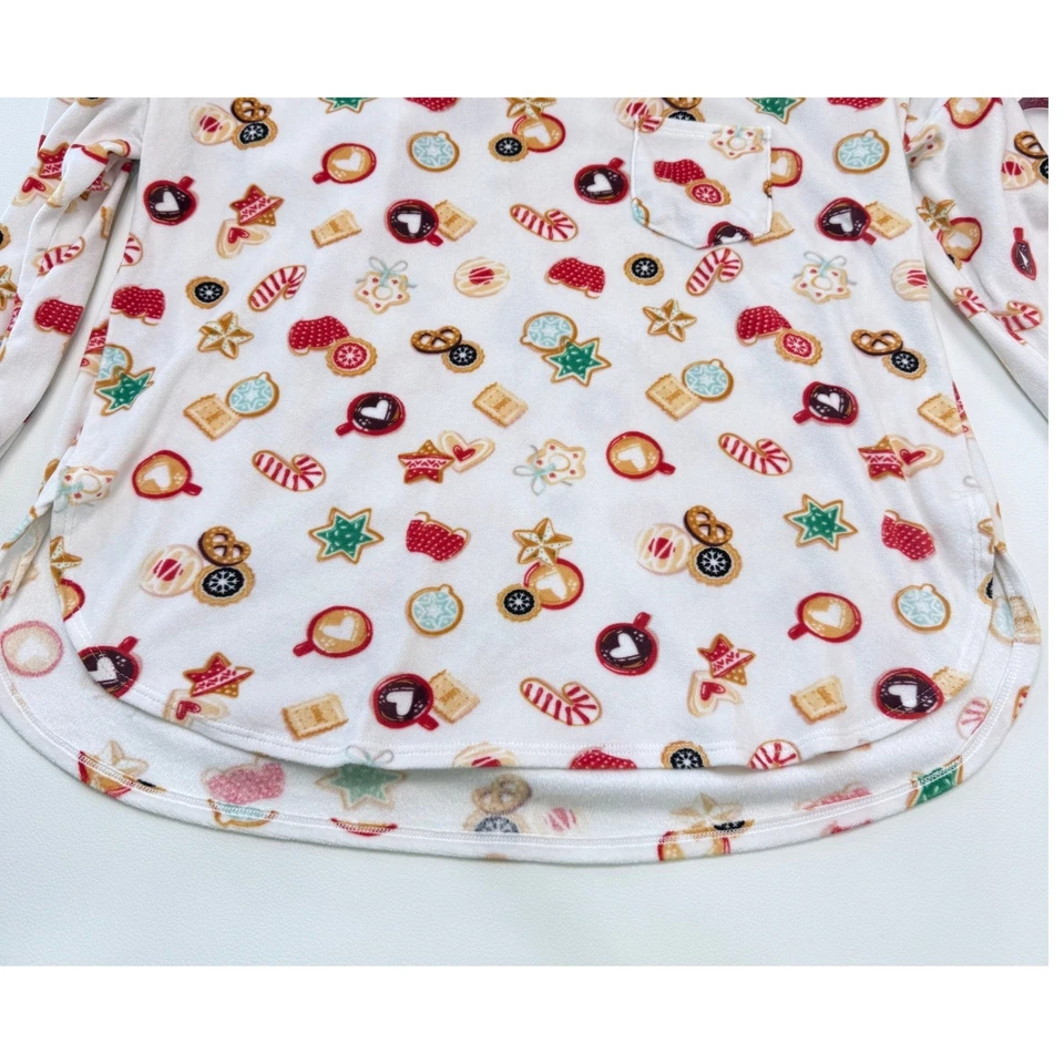 Cuddl Duds睡衣套装女式M象牙饼干假日圣诞休闲服 — 第 4/4 张图片