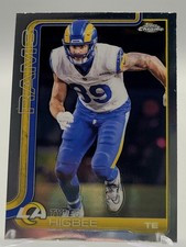 2025 TOPPS CHROME TYLER HIGBEE FOOTBALL CARD LA RAMS NFL 172