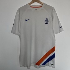 Nike Netherlands Sphere Dry Football Jersey White Orange Shirt 2006 Kit Men’s L