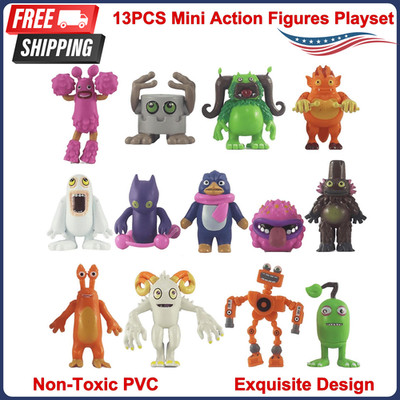 My Singing Monsters Toys Set - 13pcs Mini Action Figures Playset, Wubbox Noggin