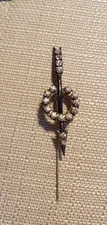 Antique Hat Pin Arrow Through Circle