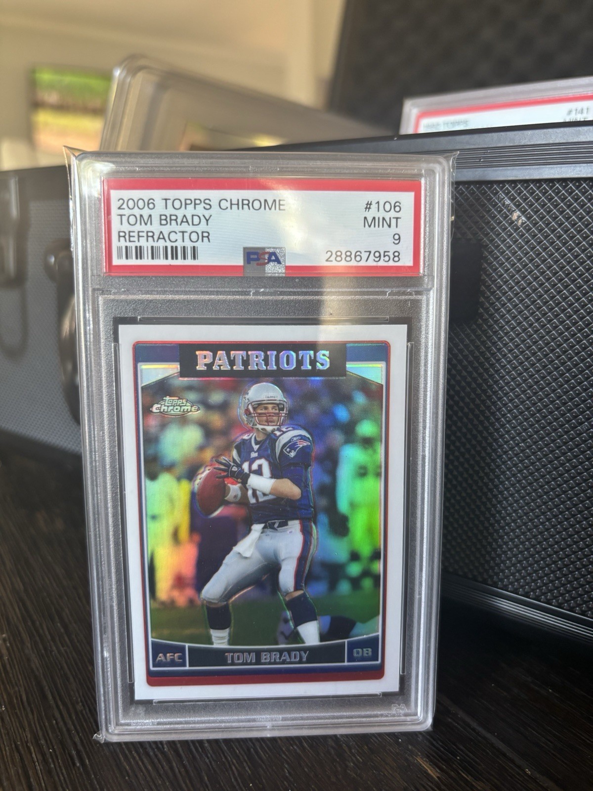2006 Topps Chrome - Tom Brady #106 Refractor PSA 9 MINT