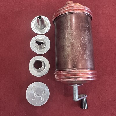 Vintage Hand Crank Cooky Cookie Spritz Press General Mills Aluminum M 0358-58