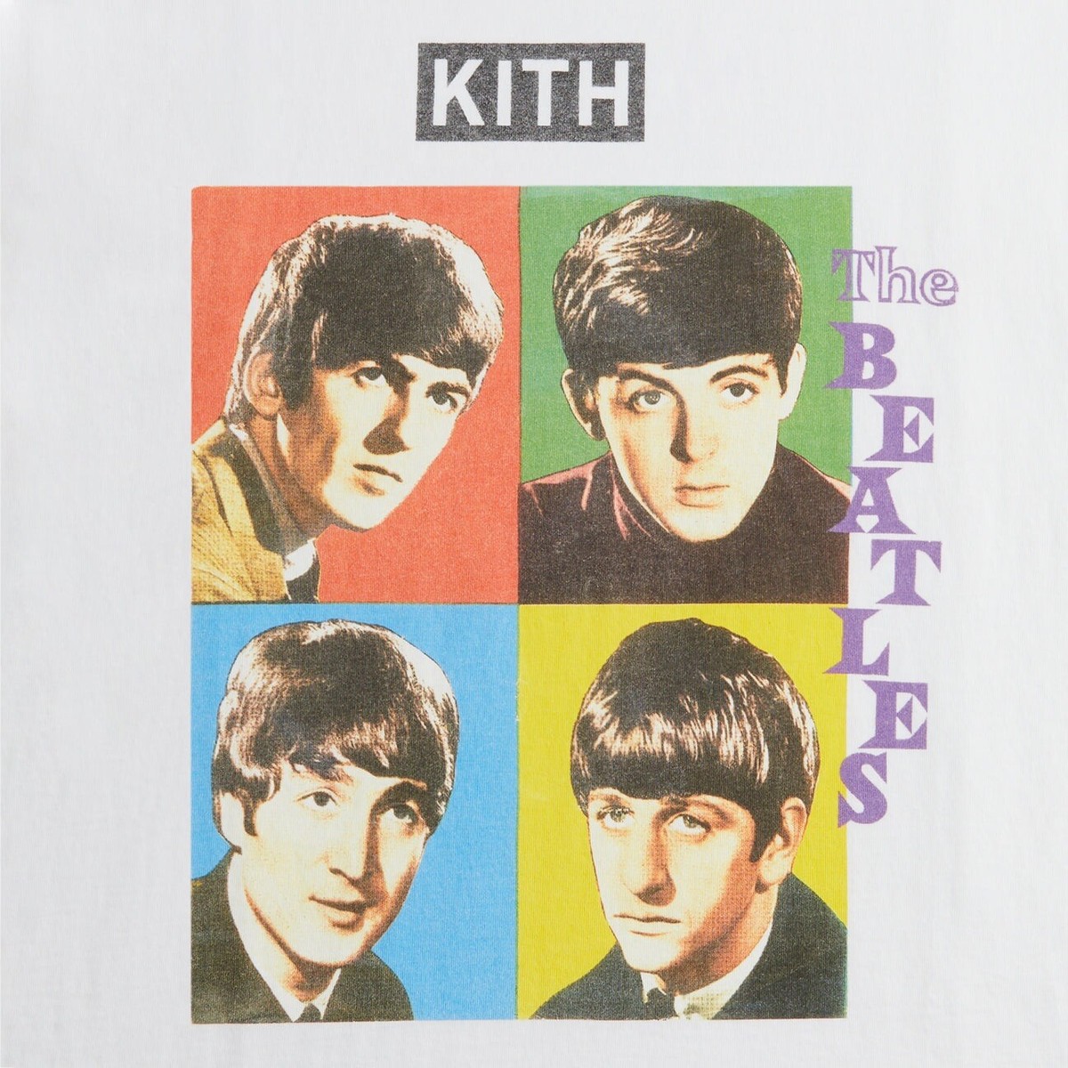 Kith for The Beatles 1962 Vintage Tee White T-Shirt Mens Size XL