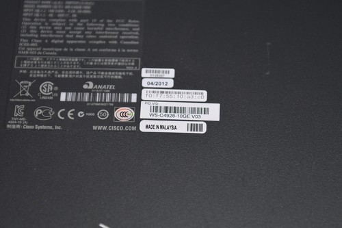 CISCO WS-C4928-10GE Catalyst 4928 10 Gigabit Ethernet Switch w/ 2X PSU- 1YrWty - Picture 4 of 4