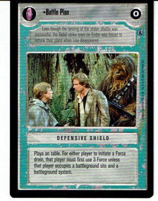 STAR WARS CCG REFLECTIONS III LIGHT SIDE PREMIUM BATTLE PLAN ex