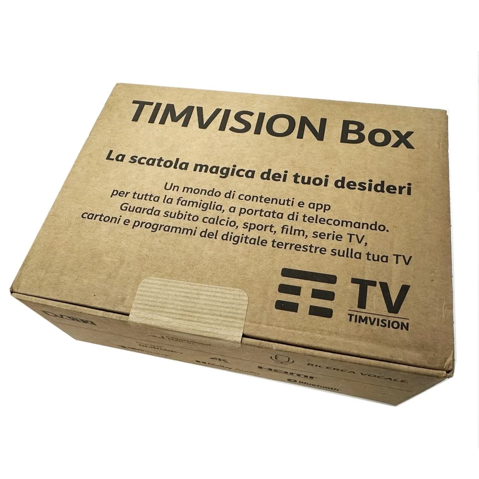 Tim Vision BOX Decoder 4K Ricevitore Digitale Terrestre DVB-T2 Android TV v2021 - Immagine 2 di 4