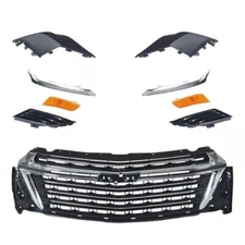 Front Bumper Cover Assembly kit Grille Set for 2022-2024 Chevy Traverse 87830141