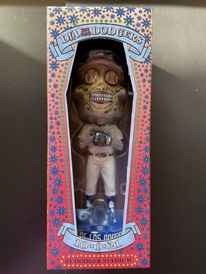 LA Dodgers Dia De Los Muertos Sugar Skull Bobblehead 10/1/21 LA Dodgers Dia De Los Muertos Sugar Skull Bobblehead 10/1/21