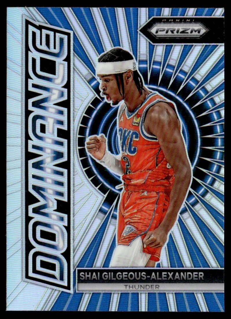2023-24 SILVER PRIZM SHAI GILGEOUS-ALEXANDER OKLAHOMA CITY THUNDER