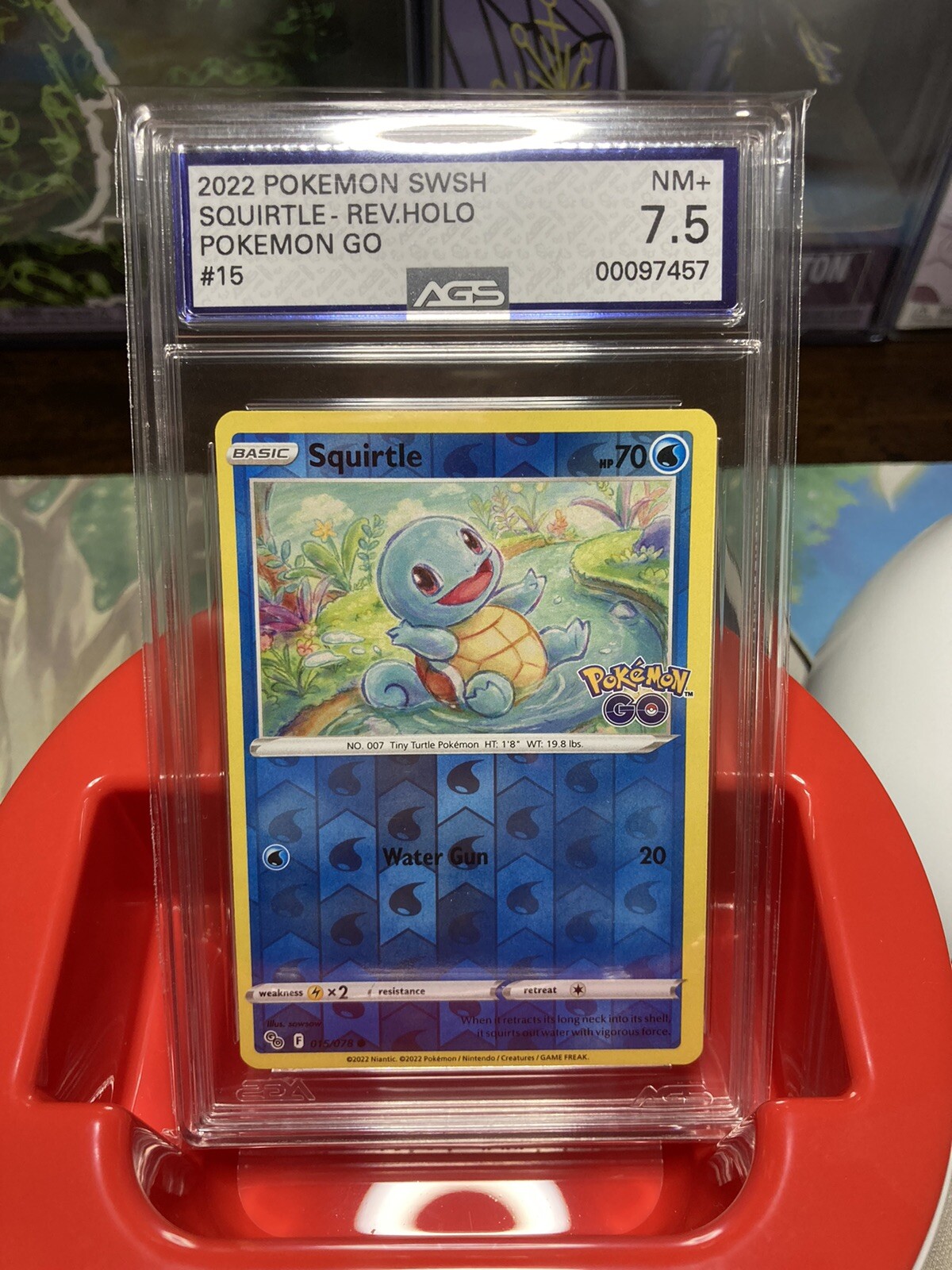 Pokémon TCG Squirtle Pokemon GO 015/078 Reverse Holo Common for sale