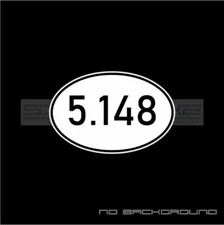 5.148 km Oval country Decal Sticker logo Nurburgring racing Pair