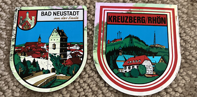 Bad Neustadt & Kreuzberg Rhon Metalic Stickers Car, Thule, bumper sticker New