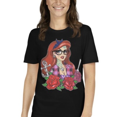 Gothic Scene Kid Goth Emo Princess Mermaid Short-Sleeve Unisex T-Shirt