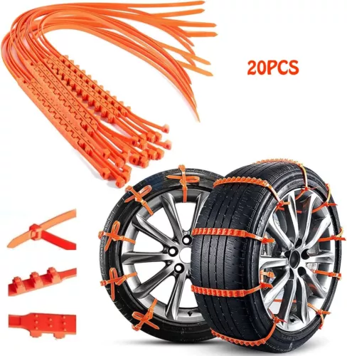 20pcs Winter Anti-skid Chains for Car Snow Mud Wheel Tyre Thickened Tire Tendon