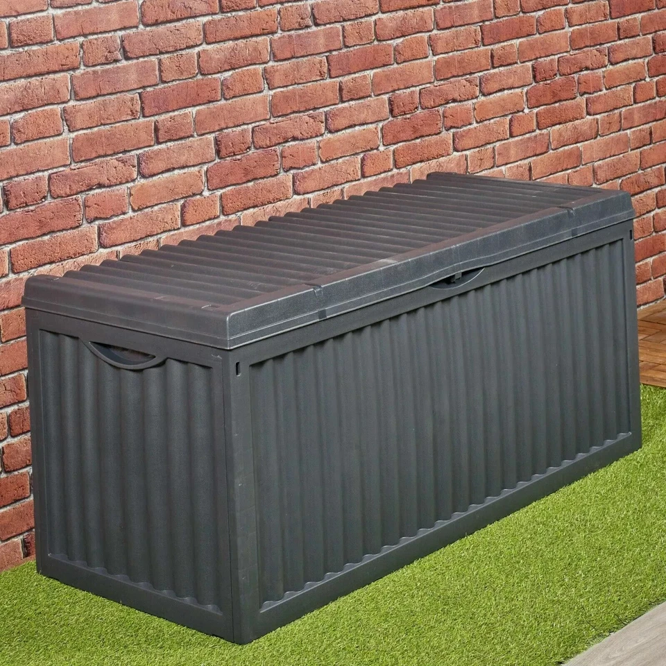 4Ft Extra Large Outdoor Storage Box Garden Patio Plastic Chest Lid Container New - Image 3 of 4