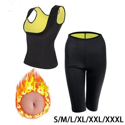 Damen Schwitz Sauna Anzug Body Shaper Lady für Fatburner Abnehmen Sport