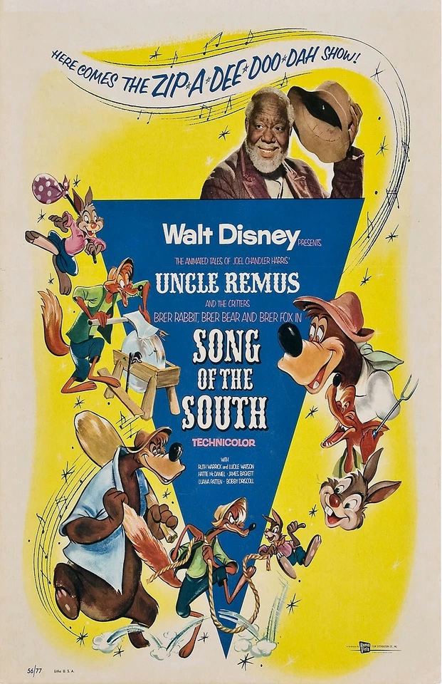 Walt Disney's Song Of The South movie poster print (b) Uncle Remus