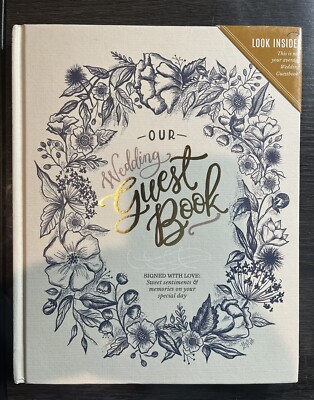 Lily & Val Wedding Guest Book, Fun Ideas, Alternative Rustic White NEW