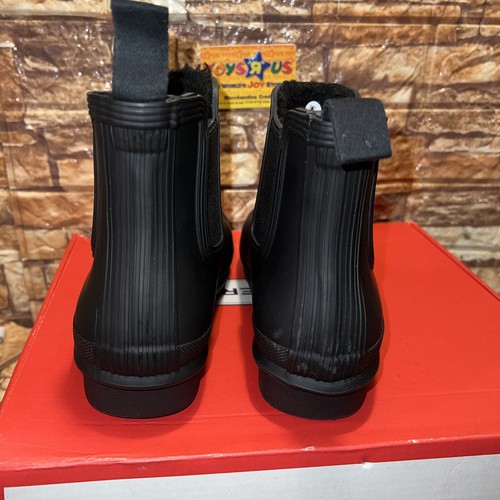 Hunter Women's Original Chelsea Rain Boots MATTE BLACK Size 7 - Picture 4 of 10