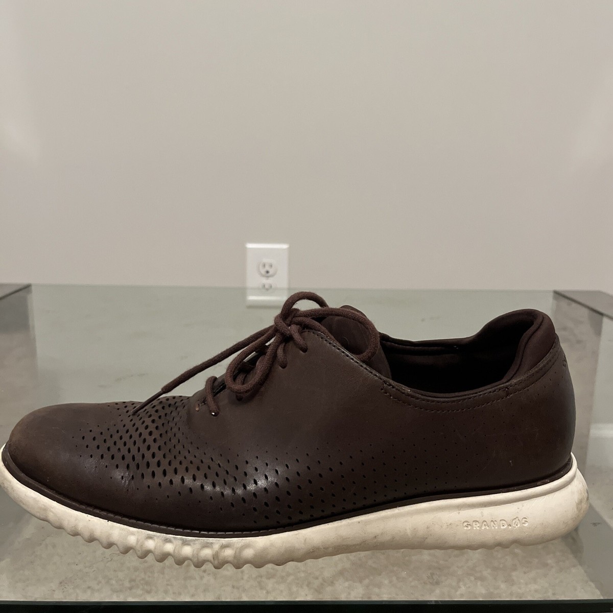 Cole Haan 2.ZEROGRAND Laser Wingtip Oxfords C23834 Dark  display picture 1