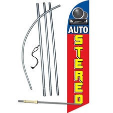 Auto Stereo Swooper Flag Kit