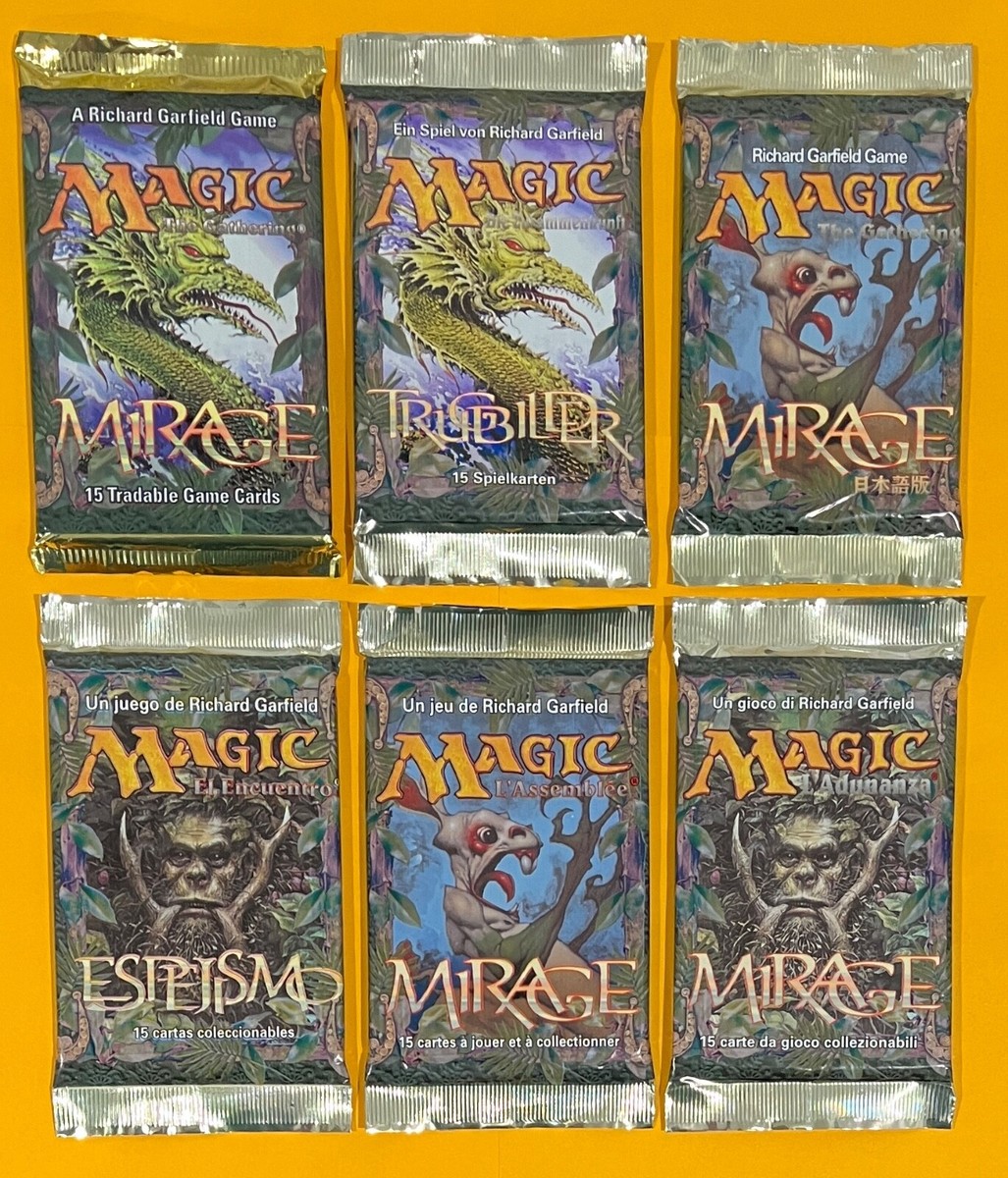 Magic: The Gathering Mirage 未開封パック② MTG MIRAGE Booster Pack (x6) (Various Languages) Sealed