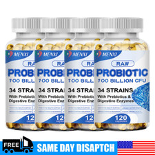 RAW Probiotics 100 Billion CFU Potency for Healthy Digestive Immune Health