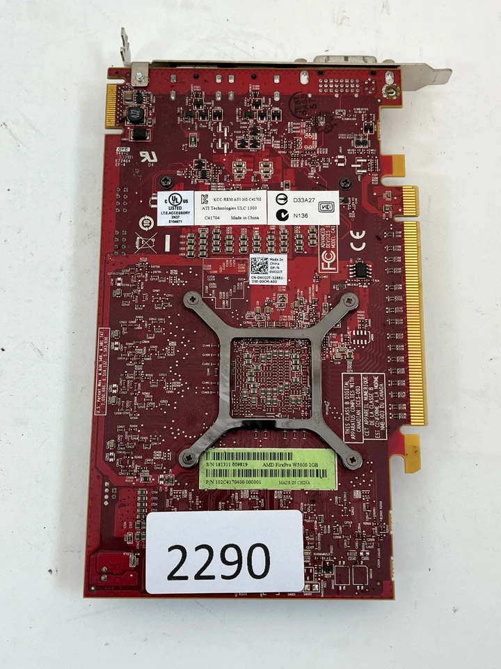 Tarjeta de gráficos AMD FIREPRO W5000 Dell 0WJ2JT 2 GB Foto 3 de 4