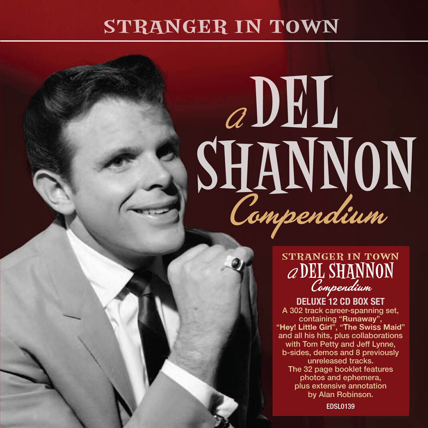 Stranger In Town: A Del Shannon Compendium by Del Shannon (CD, 2023, 12 ...