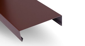 Mauerabdeckung Attika Verbinderblech – UDS Verbindungstück, 40 Cm Zuschnitt, Rot & Titanzink