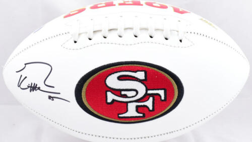 George Kittle Autographed San Francisco 49ers Logo Football *THIN-Beckett W Holo - Picture 1 of 5