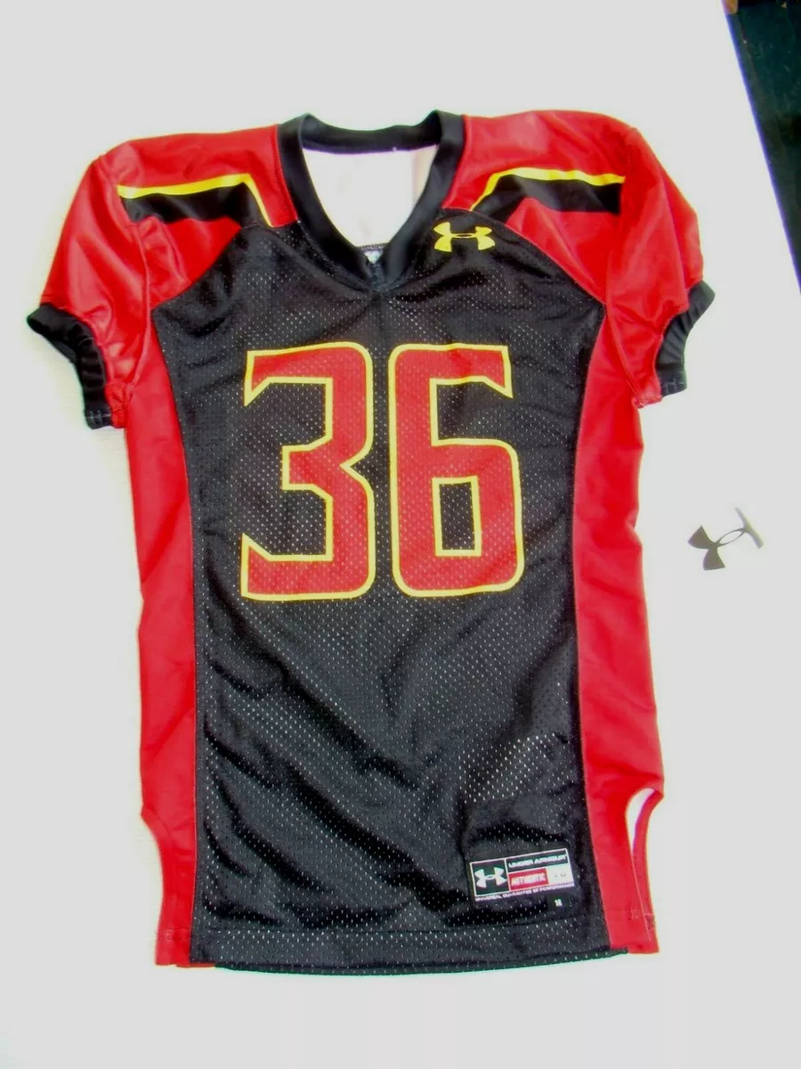 NWT Maryland Terrapins Under Armour Youth M 16 Football Jersey Armourfuse