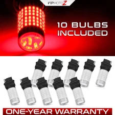 10X 3156 3456 [SUPER-RED] SMD LED Light Bulbs Rear Tail Brake Signal Lamp Bundle