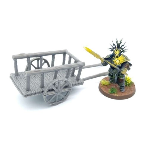Wooden Farm Cart LOTR for D&D WFB Wargaming minatures terrain scenery QP3D - Picture 3 of 6