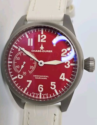 Chase-Durer Warhawk Mechanical Swiss Made Unitas 6497 Watch 50mm