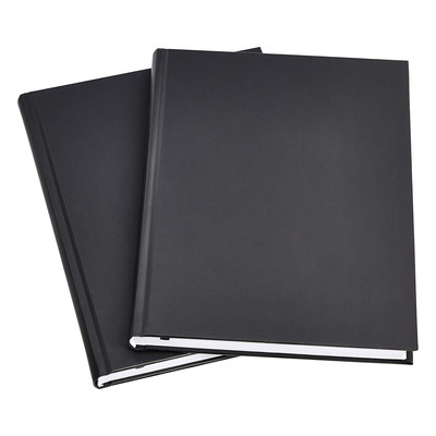 Amazon Basics Professional Journal, 10.5X7.5 Inches, Black, 2-Pack