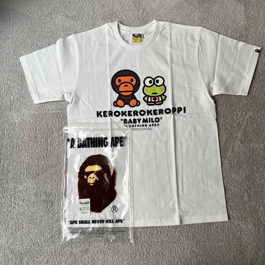 BAPE × SANRIO BABY MILO X KEROKEROKEROPPI Collaboration T-Shirt M