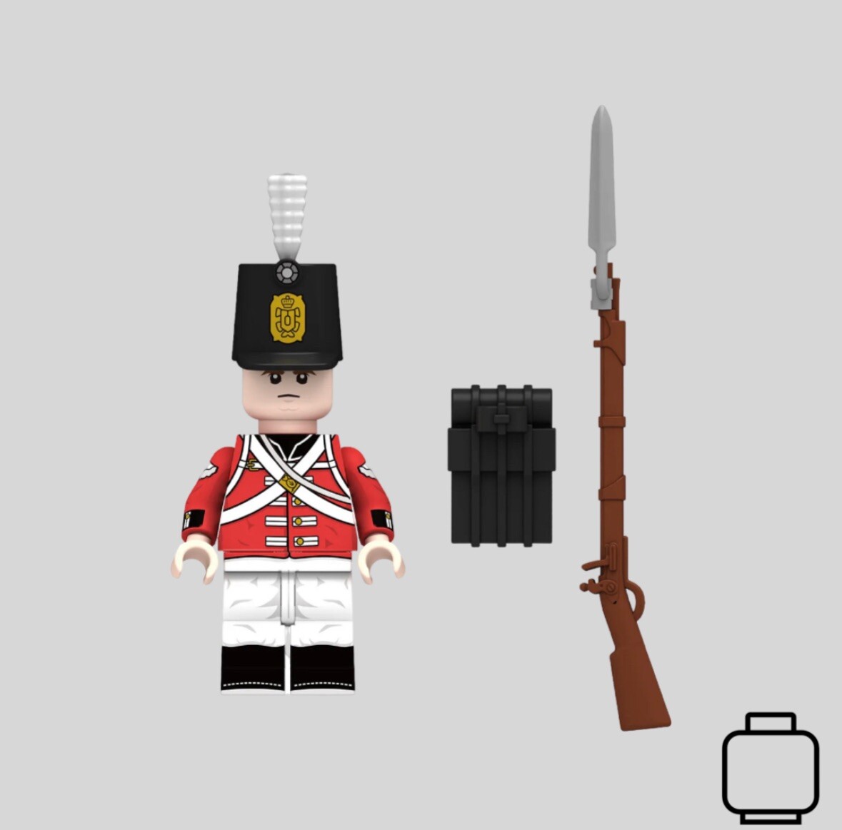Custom Lego Napoleonic Soldiers British Infantry, Minifigure X6 - 유니버셜코리아