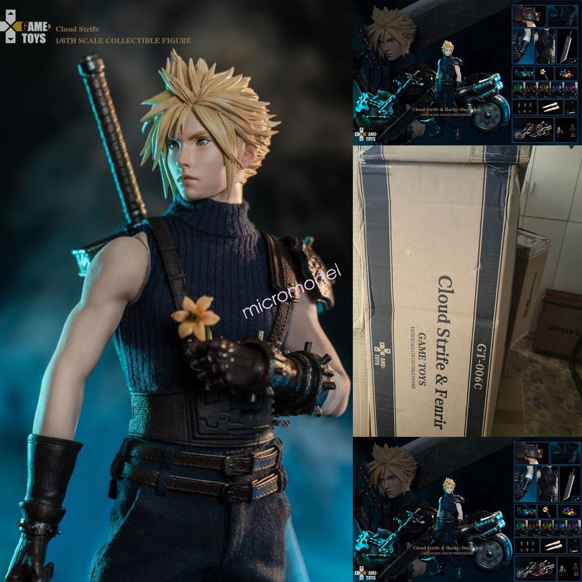 ゲームキャラクター GAMETOYS Cloud Gametoys Cloud Strife 1/6 Action Figure Deluxe Edition
