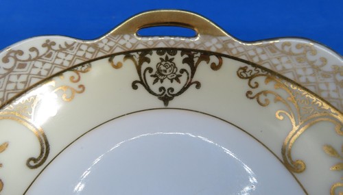 Japanese Noritake vintage Art Deco oriental antique gold pattern small bowl - Picture 5 of 9