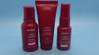 AVEDA travel size Color Control GIFT SET Shampoo Conditioner Leave-in Treatment