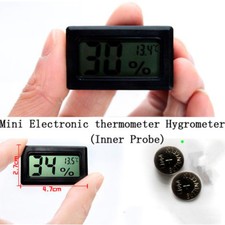 Mini Portatile Termometro Igrometro LCD Digitale Interno Bianco con Batterie Nec