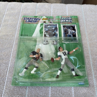 #ad 1997 NFL Starting Lineup Classic Doubles Troy Aikman Roger Staubach Figure New $11.90