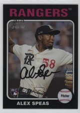 2024 Heritage High Number Rookies Chrome Black Border 28/75 Alex Speas #274 0t0b