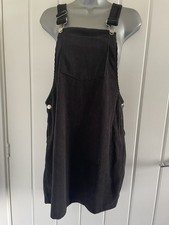 Shein Small Sized Black Corduroy Pinafore Dress 